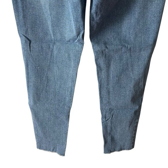 Ella Moss Plus 16 / 33 Jeans High Rise Skinny Ankle Raw Hem Blue Denim - Picture 9 of 9